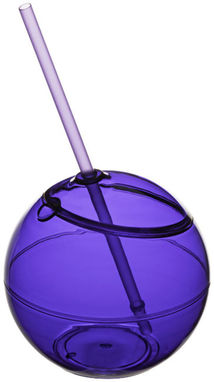 Шар с соломинкой Fiesta, цвет пурпурный - 10034005- Фото №1