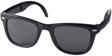 Складные солнцезащитные очки Sun Ray, цвет сплошной черный - 10034200- Фото №1