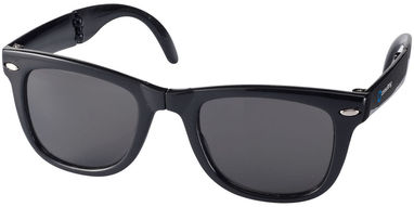 Складные солнцезащитные очки Sun Ray, цвет сплошной черный - 10034200- Фото №2