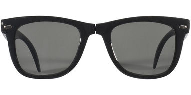 Складные солнцезащитные очки Sun Ray, цвет сплошной черный - 10034200- Фото №3