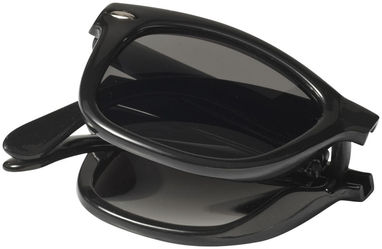 Складные солнцезащитные очки Sun Ray, цвет сплошной черный - 10034200- Фото №4