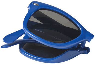 Складные солнцезащитные очки Sun Ray, цвет ярко-синий - 10034201- Фото №4