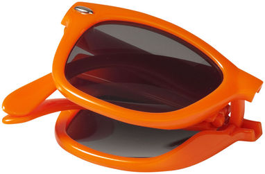 Складные солнцезащитные очки Sun Ray, цвет оранжевый - 10034205- Фото №4