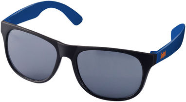 Солнцезащитные очки Retro, цвет сплошной черный, синий - 10034401- Фото №2