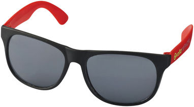 Сонцезахисні окуляри Retro, колір суцільний чорний, червоний - 10034402- Фото №2
