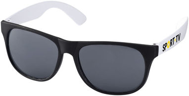 Солнцезащитные очки Retro, цвет сплошной черный, белый - 10034403- Фото №2