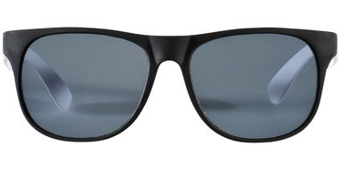 Солнцезащитные очки Retro, цвет сплошной черный, белый - 10034403- Фото №3
