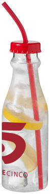 Бутылка Soda, цвет прозрачный, красный - 10036102- Фото №4