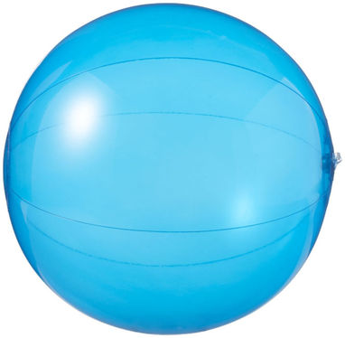 Прозорий пляжний м'яч Ibiza, колір синій прозорий - 10037000- Фото №3