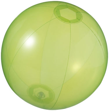 Прозорий пляжний м'яч Ibiza, колір зелений прозорий - 10037002- Фото №1