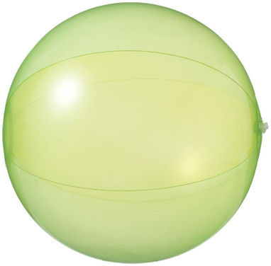 Прозорий пляжний м'яч Ibiza, колір зелений прозорий - 10037002- Фото №3