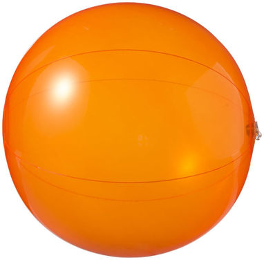 Прозорий пляжний м'яч Ibiza, колір помаранчевий прозорий - 10037003- Фото №3
