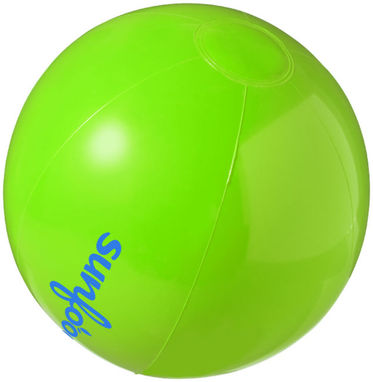 Непрозрачный пляжный мяч Bahamas, цвет зеленый - 10037102- Фото №2