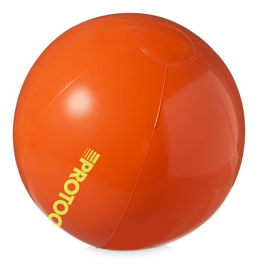 Непрозрачный пляжный мяч Bahamas, цвет оранжевый - 10037103- Фото №2