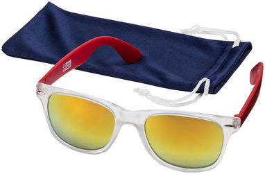 Сонцезахисні окуляри California, колір червоний прозорий - 10037602- Фото №4