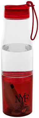 Бутылка Hide-Away, цвет прозрачный, красный - 10038402- Фото №2