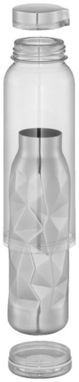 Пляшка з геометричними фігурами, колір прозорий - 10039400- Фото №3