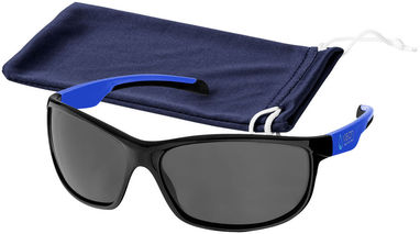 Солнцезащитные очки Fresno, цвет сплошной черный, синий - 10039800- Фото №3