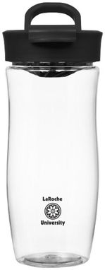 Спортивна пляшка Nutri, колір суцільний чорний - 10040400- Фото №3