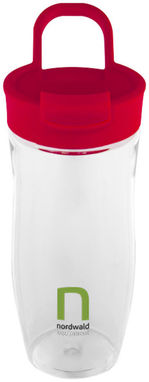 Спортивная бутылка Nutri, цвет прозрачный, красный - 10040402- Фото №2