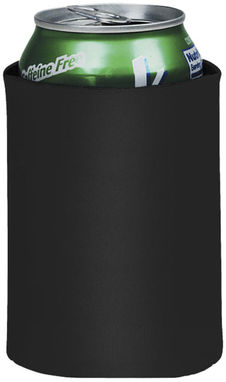Складной держатель-термос Crowdio для бутылок, цвет сплошной черный - 10041700- Фото №1