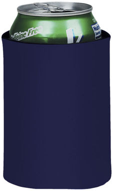 Складаний тримач-термос Crowdio для пляшок, колір темно-синій - 10041703- Фото №1