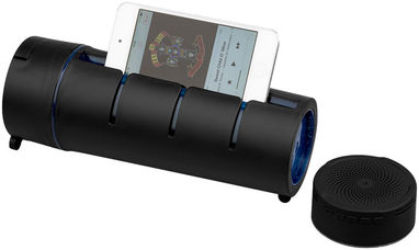 Аудиофляга Rhythm с функцией Bluetooth, цвет сплошной черный - 10042000- Фото №6