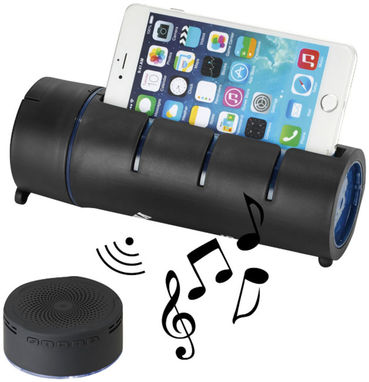 Аудиофляга Rhythm с функцией Bluetooth, цвет сплошной черный - 10042000- Фото №7