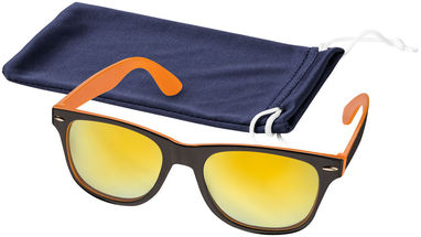 Сонцезахисні окуляри Baja, колір суцільний чорний, оранжевий - 10042302- Фото №4