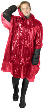 Дождевик в чехле Ziva, цвет красный - 10042902- Фото №4
