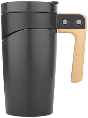 Керамічна чашка Grotto, колір суцільний чорний - 10043000- Фото №3
