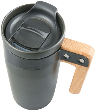 Керамическая чашка Grotto, цвет сплошной черный - 10043000- Фото №6