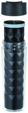 Термопляшка Traverse , колір суцільний чорний - 10043200- Фото №5