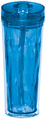 Термобутылка Hot & Cold Flip n Sip, цвет синий - 10043301- Фото №3