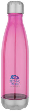 Спортивна пляшка Aqua, колір неоново-рожевий - 10043402- Фото №4