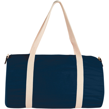 Бавовняна сумка Barrel Duffel, колір темно-синій - 12019501- Фото №4