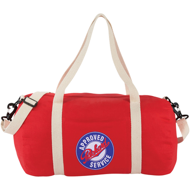 Хлопковая сумка Barrel Duffel, цвет красный - 12019502- Фото №3