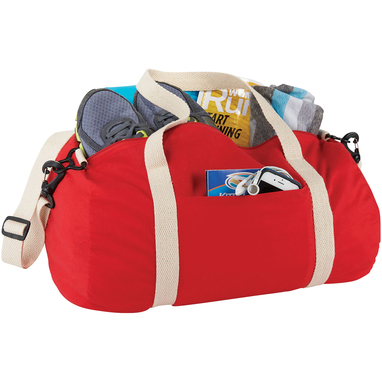 Хлопковая сумка Barrel Duffel, цвет красный - 12019502- Фото №5