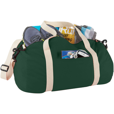 Бавовняна сумка Barrel Duffel, колір зелений - 12019503- Фото №5