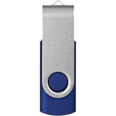 Флешка Rotate Basic 2GB, колір синій, сріблястий - 12350402- Фото №5