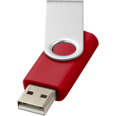 Флешка Rotate Basic 2GB, колір червоний, сріблястий - 12350403- Фото №1
