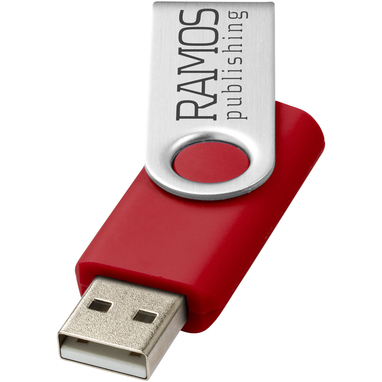 Флешка Rotate Basic 2GB, колір червоний, сріблястий - 12350403- Фото №2