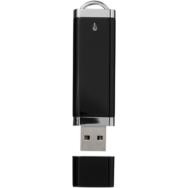 Флешка Flat 4GB, цвет сплошной черный - 12352502- Фото №4