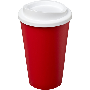 Термокружка Americano, колір червоний, білий - 21000117- Фото №1