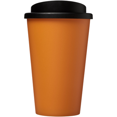Термокружка Americano, колір помаранчевий, суцільний чорний - 21000122- Фото №3