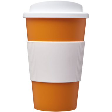 Термокружка Americano, цвет оранжевый, белый - 21000223- Фото №3