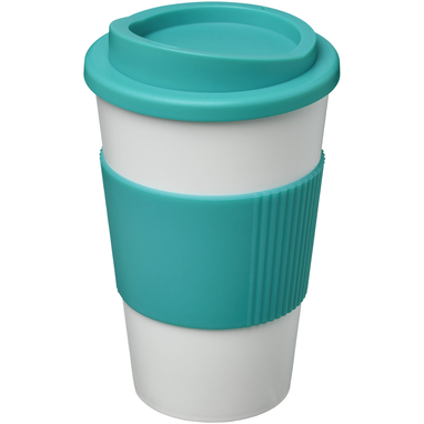 Термокружка Americano, цвет белый, аква - 21000229- Фото №1