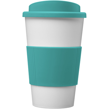 Термокружка Americano, цвет белый, аква - 21000229- Фото №3