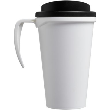Термокружка Americano Grande, колір білий, суцільний чорний - 21000401- Фото №5 Термокружка Americano Grande, колір білий, суцільний чорний - 21000401- Фото №5