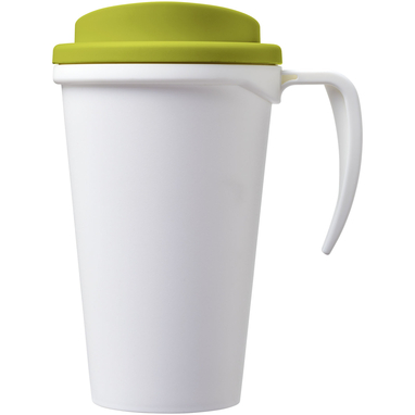 Термокружка Americano Grande, колір білий, зелений лайм - 21000404- Фото №4